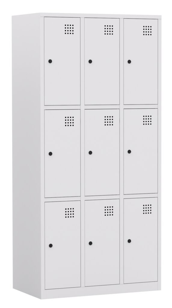 Taquilla metálica de 3 puertas Zentry Lockers