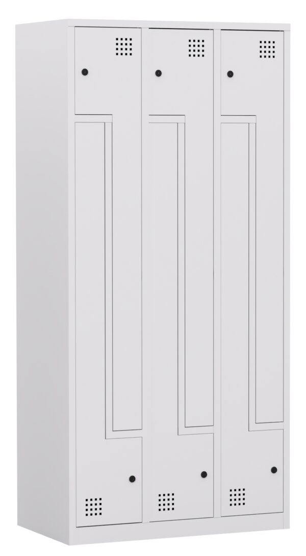 Taquilla 2 puertas en L – Módulo 3 (Metálica)