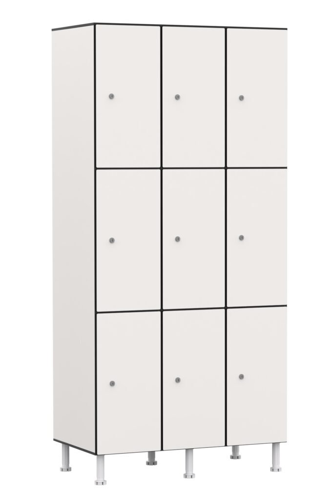 Taquilla fenólica de 3 puertas Zentry Lockers