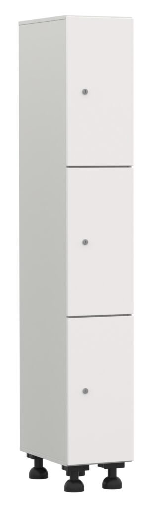 Taquilla de melamina de 3 puertas Zentry Lockers