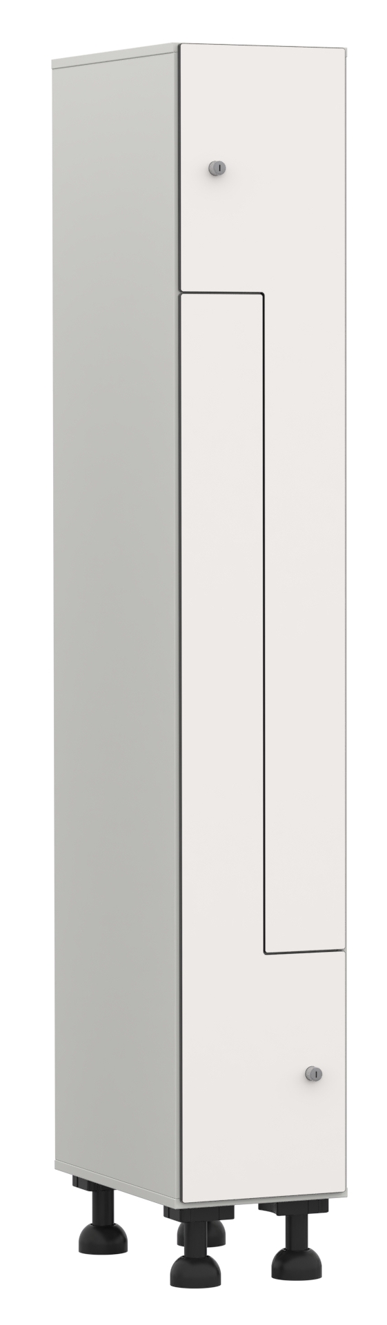 taquilla-melamina-fenolico-2L-1 Taquilla 2 puertas en L – Módulo 1 (Melamina-Fenólico)