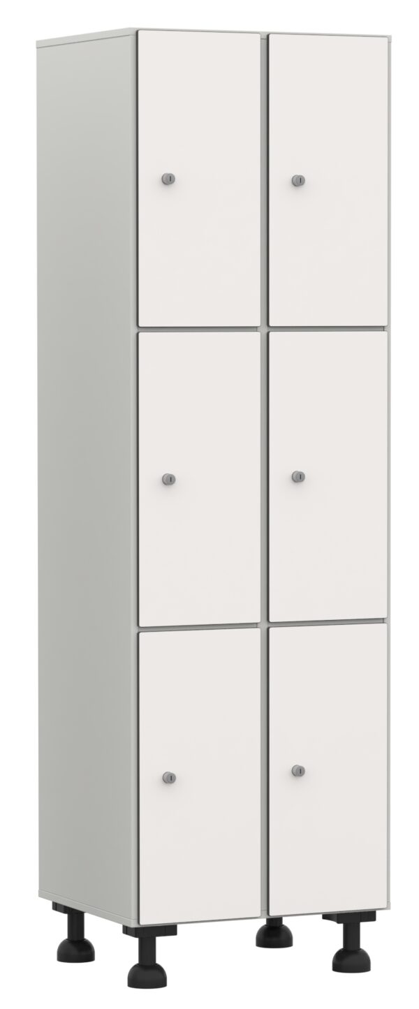 taquilla-melamina-fenolico-3-2 Taquilla 3 puertas en altura – Módulo 2 (Melamina-Fenólico)