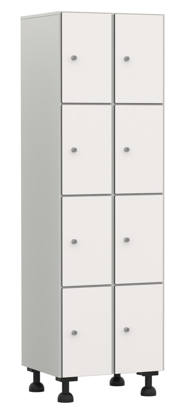 taquilla-melamina-fenolico-4-2 Taquilla 4 puertas en altura – Módulo 2 (Melamina-Fenólico)