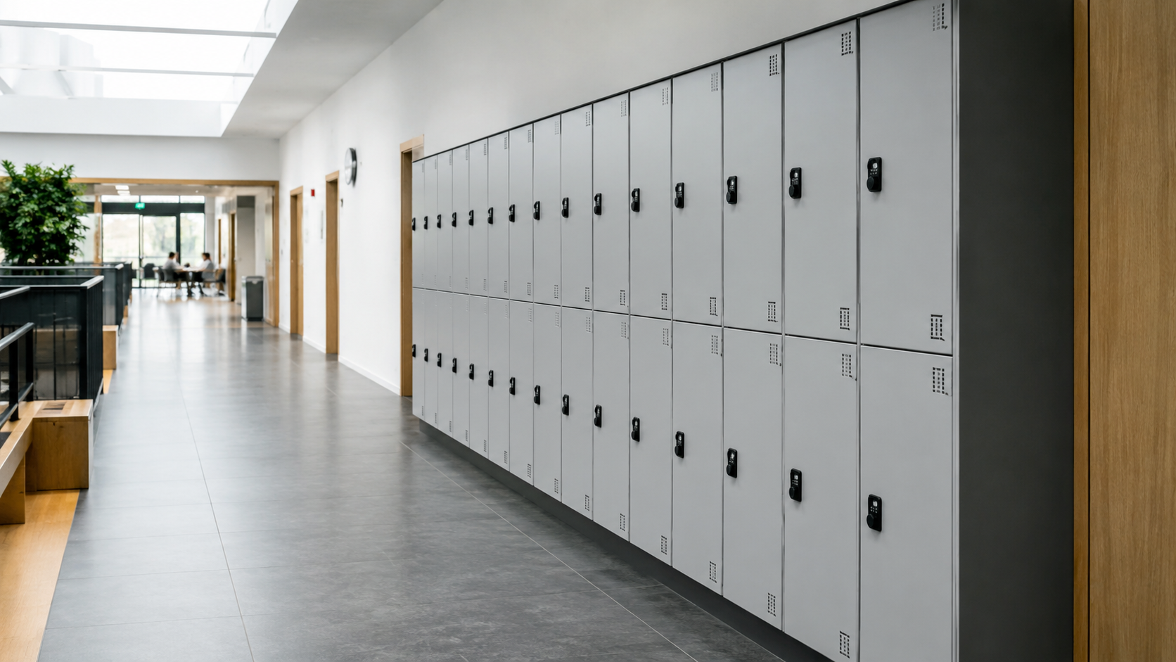 Taquillas para colegios y centros educativos en zona organizada para alumnos.