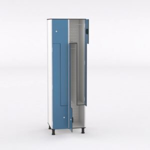 Taquilla 2 puertas en L – Módulo 2 (Fenólica)