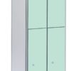 Taquilla 2 puertas – Módulo 2 (Fenólica)