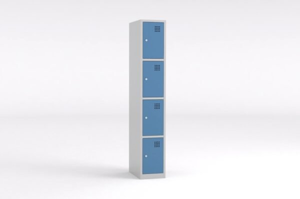 Taquilla 4 puertas – Módulo 1 (Metálica)