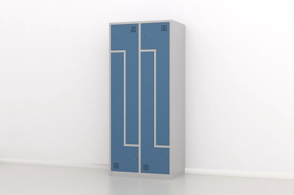 Taquilla 2 puertas en L – Módulo 2 (Metálica)