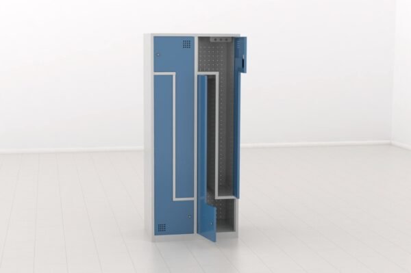 VTMTM2PL-40-2 Taquilla 2 puertas en L – Módulo 2 (Metálica)