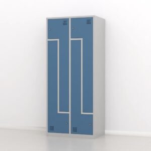 Taquilla 2 puertas en L – Módulo 2 (Metálica)