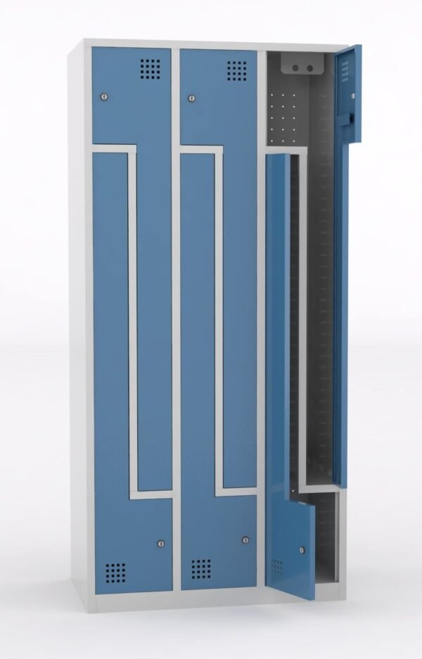 Taquilla 2 puertas en L – Módulo 3 (Metálica)