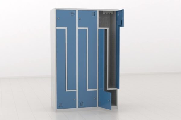 VTMTM3PL-40-2 Taquilla 2 puertas en L – Módulo 3 (Metálica)