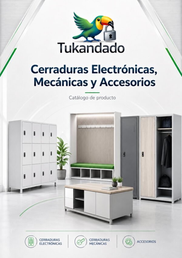 Portada del catálogo general de cerraduras electrónicas y mecánicas Tukandado