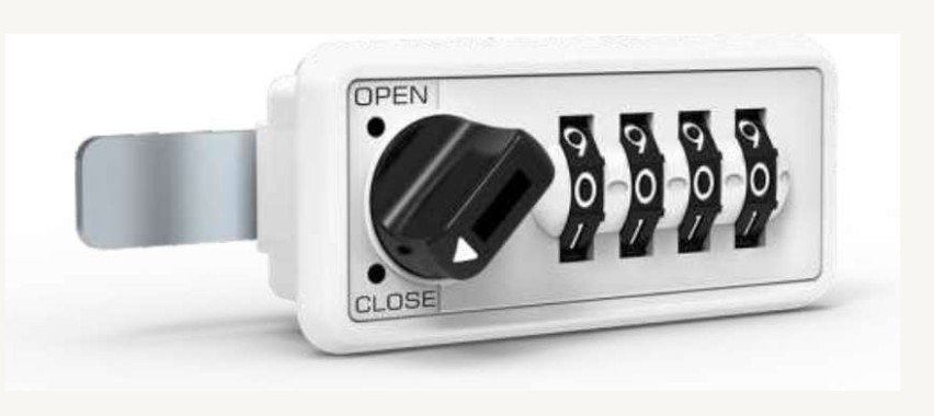 Cerradura mecánica de combinación serie CP de panel rectangular