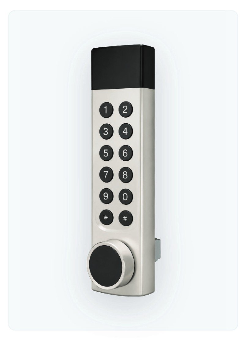 Cerradura electrónica Ares Plus vertical con pomo giratorio y Bluetooth