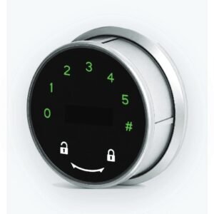 Cerradura electrónica de leva Orbis compacta con teclado táctil