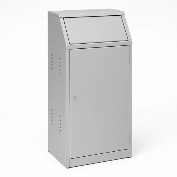 Papelera metálica para vestuario Zentry Papelera metálica grande para vestuario Zentry (representación genérica)